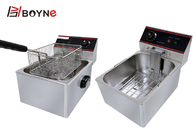 Fast Food Restaurant stainless steel Electric Fryer With One Tank One Basket