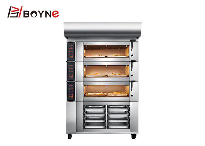 SS304 Commercial Bakery Kitchen Equipment High Temperature 9 Trays Electric Bakery Oven