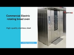 Energy Saving Commercial Hot Air Rotary Oven Diesel 64 Trays Stainless Steel