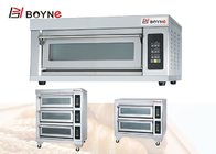 380v Double Layer Four Trays Baking Oven Stainless Steel for Hotel