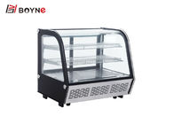 Commercial Curved Glass Cake Display Fridge / Refrigerated Bakery Display Case