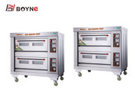 Six Trays Two Deck Electric Bread Oven , 380V Commercial Kitchen Ovens For Bread Baking
