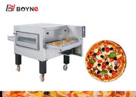 Stainless steel Gas Conveyor Belt Pizza Oven Table Top High Thermal 50~300°C HD Visual Window use in bakery