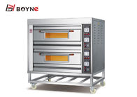 Restaurant Electric Four Trays Industrial Baking deck Oven with wheel easy to move