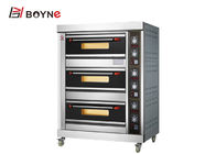 Infrared Radiation Heating Electric Baking Oven 3 Deck 6 Trays