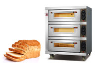 Three Deck Three Trays 12kw Industrial Baking Oven for bakery shop or kitchen