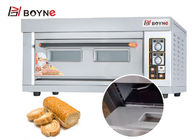 1 Deck 2 Tray 6.6kw Commercial Bakery Deck Oven for bakery