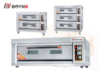 Durable Stainless Steel Three Deck Nine Trays Big Capacity Gas Bakery Oven For Cake Shop