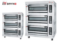 Three Layer Six Trays Gas Oven With Computer Panel for Baking Shop