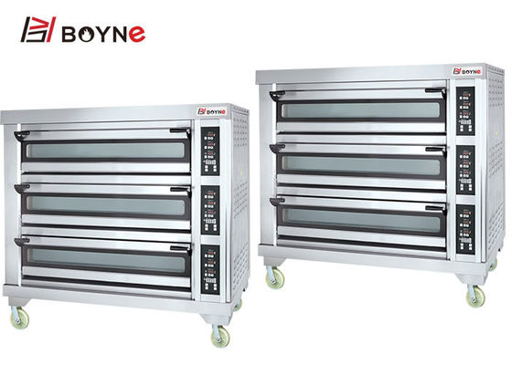 SS Commercial Bakery Kitchen Equipment Four Trays Electric Oven