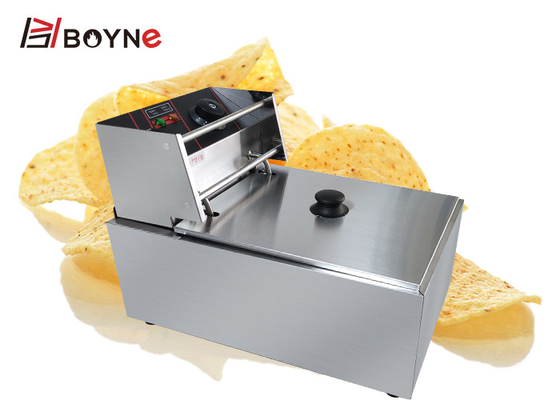 Commercial Kitchen Snack Food Fryer Single Oil Tank 8L Fryer