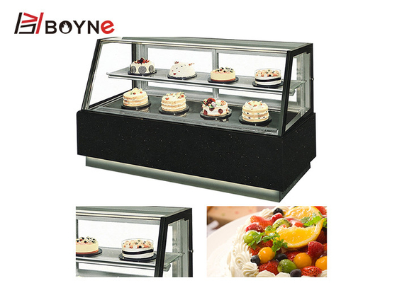 Beveled Two Layers Japanese Style Cake Freezer Display for Bakery for put cake inside
