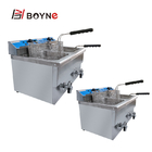 220V Commercial Kitchen Cooking Equipment Deep Fryer Double Tank