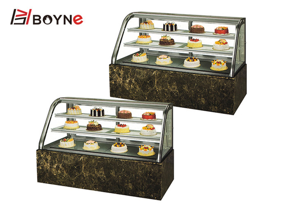 Air Cooling Cake Display Case Commercial Double Curved Chiller