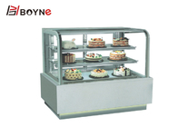 3 Layer Pastry Display Cabinet  90 ° Glass Cake Chiller