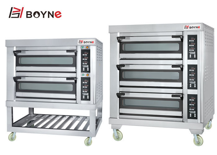 Electric Oven With Computer Controlled Three Layer Six Trays use in bakery shop/ bakery institution