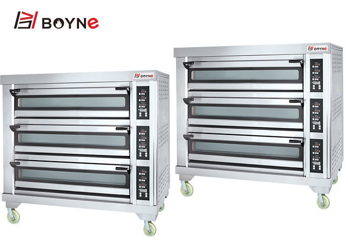 SS Commercial Bakery Kitchen Equipment Four Trays Electric Oven
