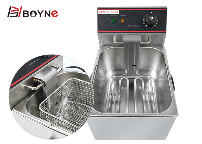6 Liter Commercial Stainless Steel Electric Deep Fryer